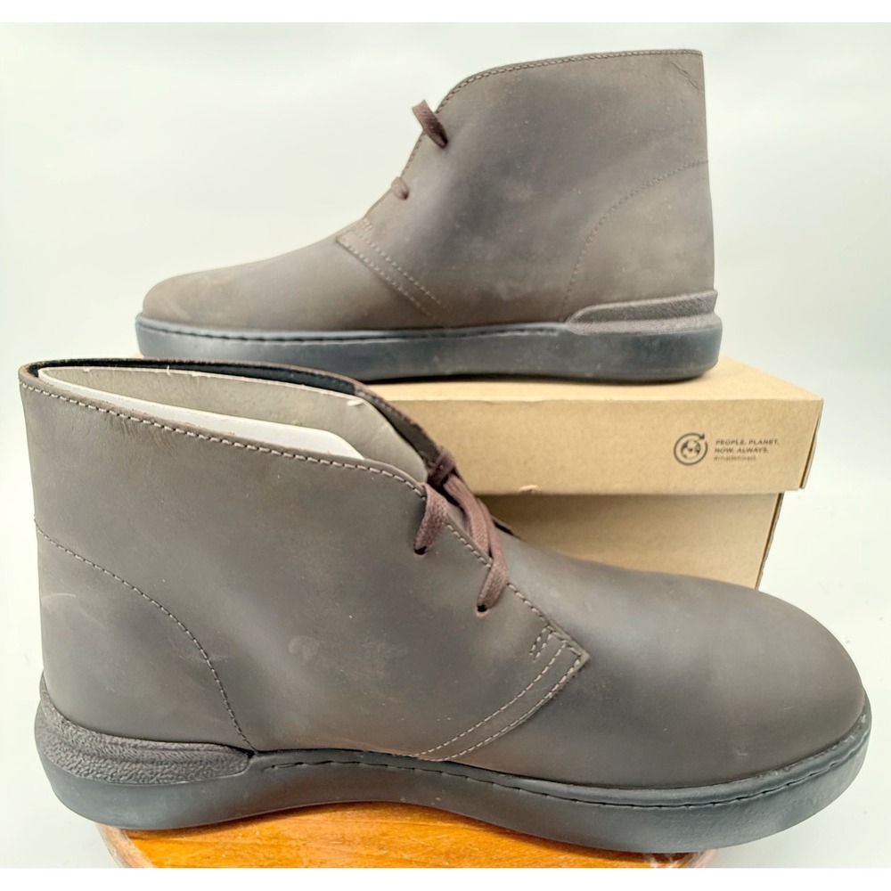 Clarks Courtlite DBT Dark Brown Leather Chukka Desert Boots Mens Size 13M